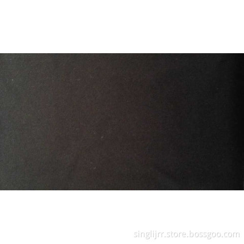 Polyester Spandex Single Jersey Fabric For Women , Solid Black Jersey Knit Fabric